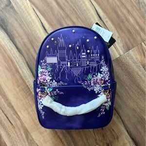 Harry Potter Hogwarts Gold Chains & Charms Mini Backpack